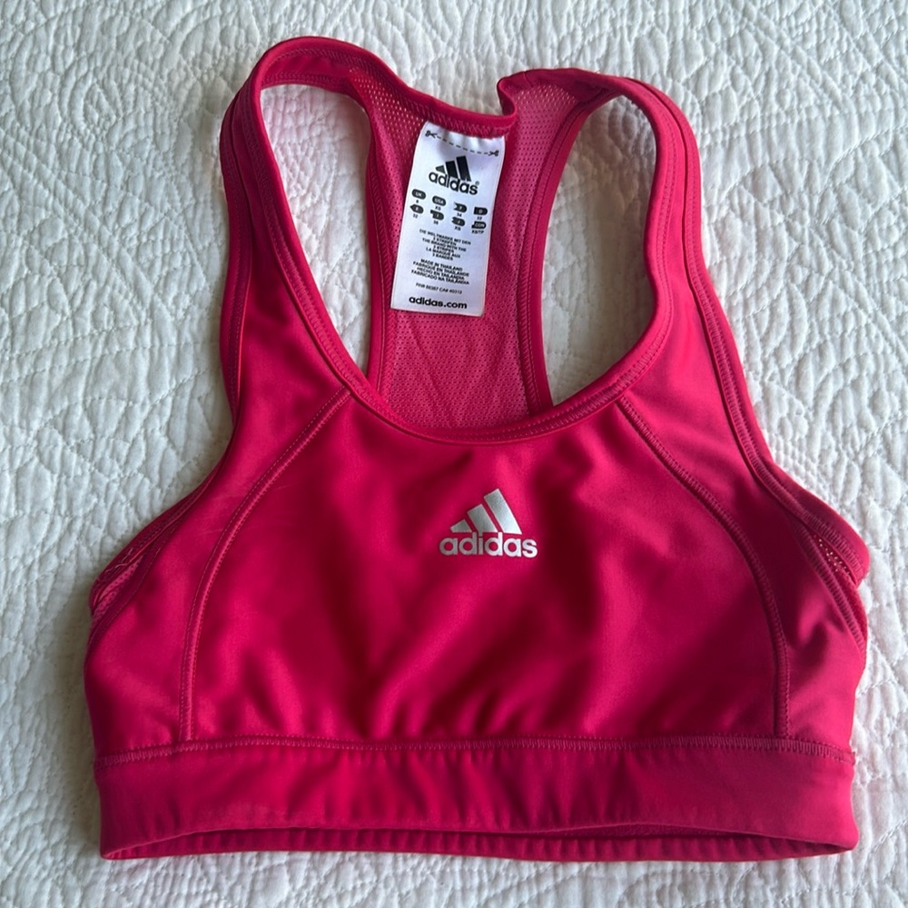Adidas workout bra size extra small